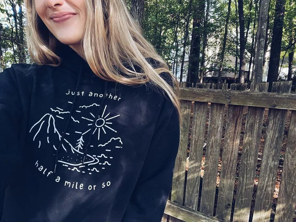 Just Another Half a mile or so Premium eco hoodie sold by Wander Trails product image thumbnail 2