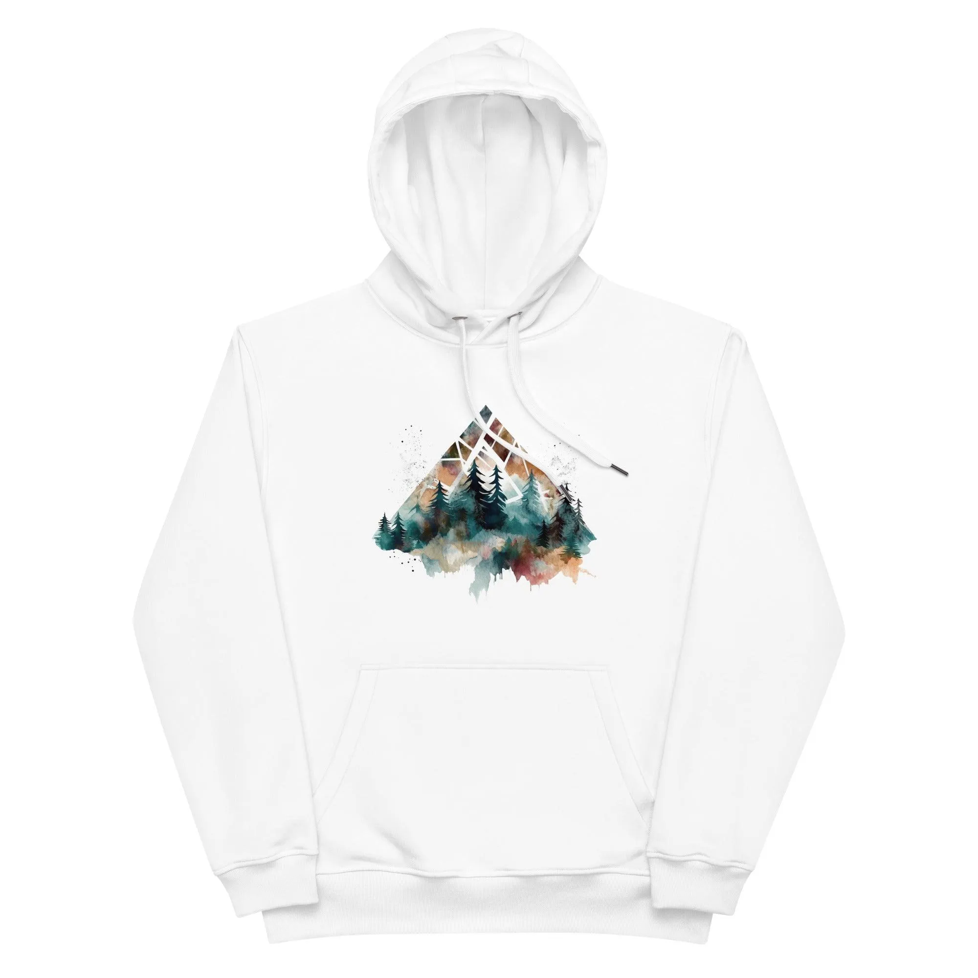 Watercolor Forest Premium eco hoodie sold by Wander Trails product image thumbnail 5