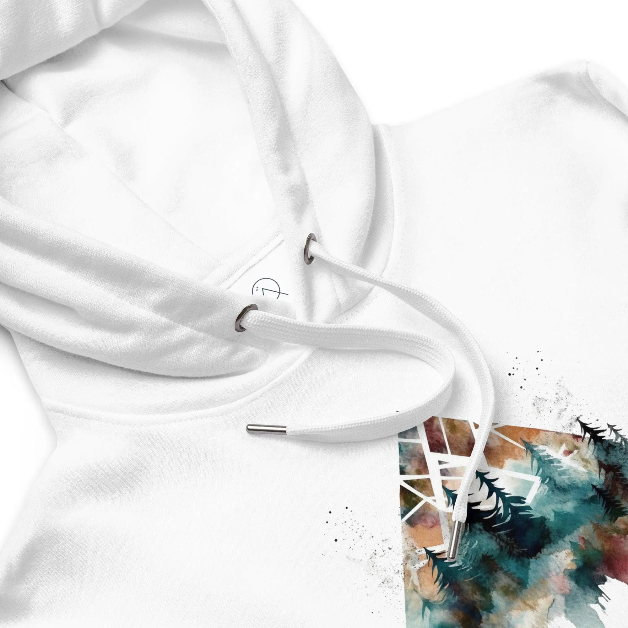 Watercolor Forest Premium eco hoodie sold by Wander Trails product image thumbnail 3