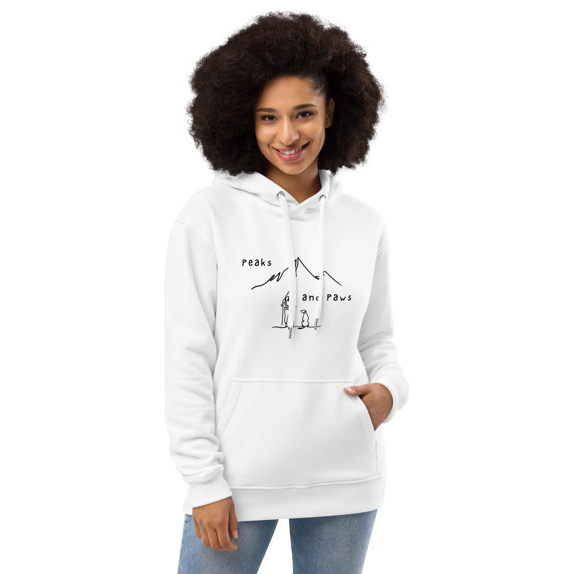 Peaks and Paws Premium eco hoodie sold by Wander Trails product image thumbnail 3