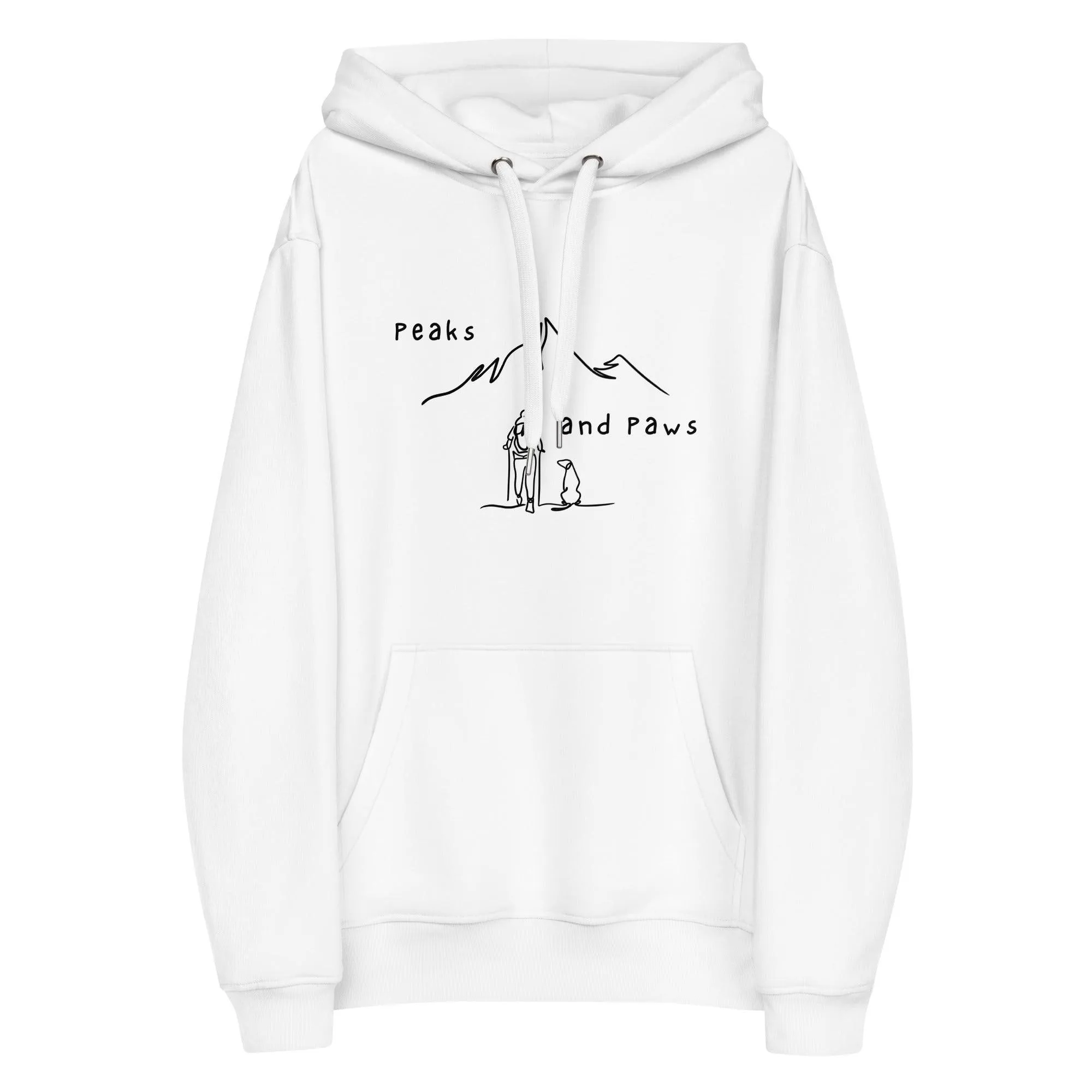 Peaks and Paws Premium eco hoodie sold by Wander Trails