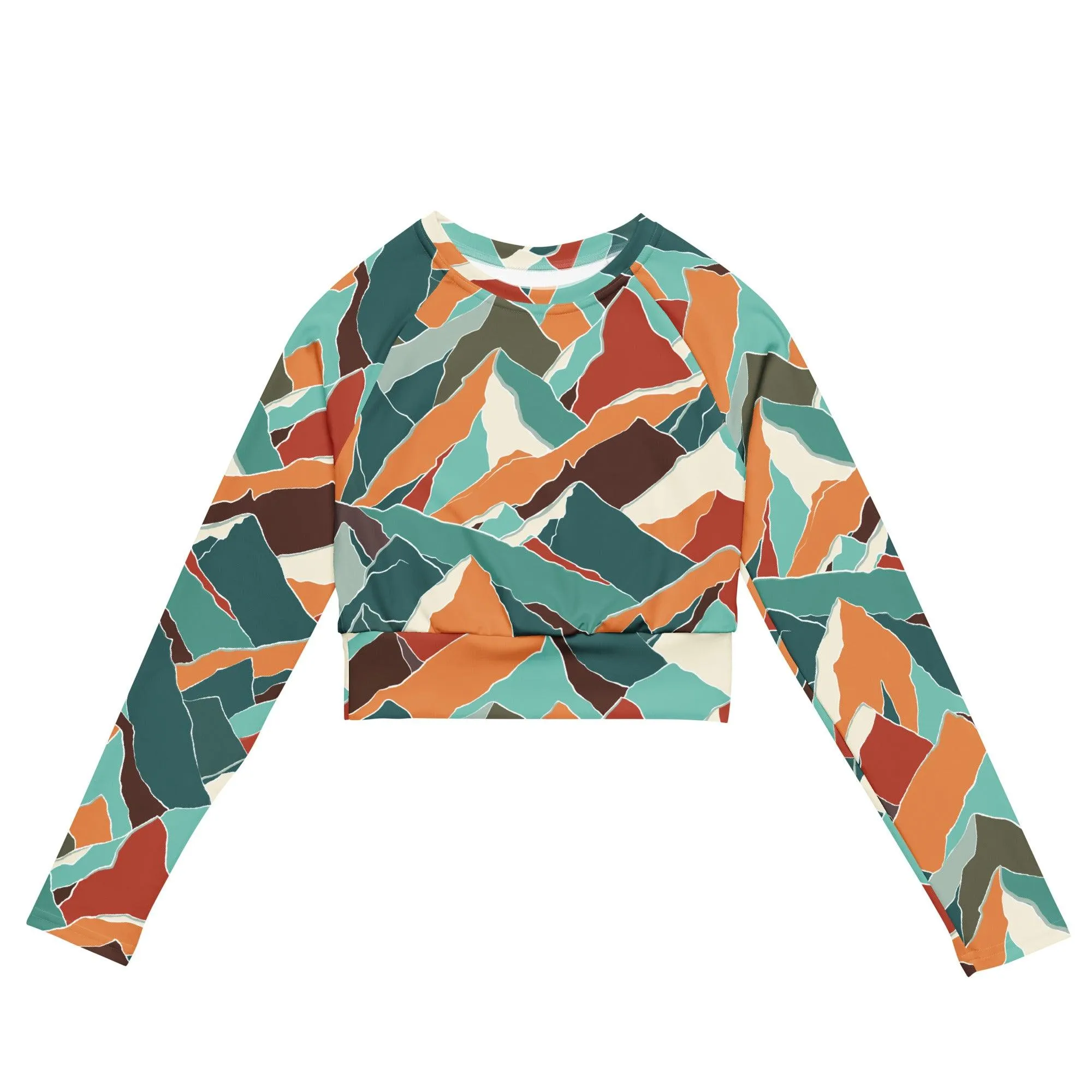 Recycled Mountain Camo Crop Top sold by Wander Trails