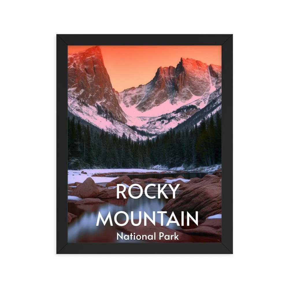 Rocky Mountain National Park Framed poster sold by Wander Trails product image thumbnail 4