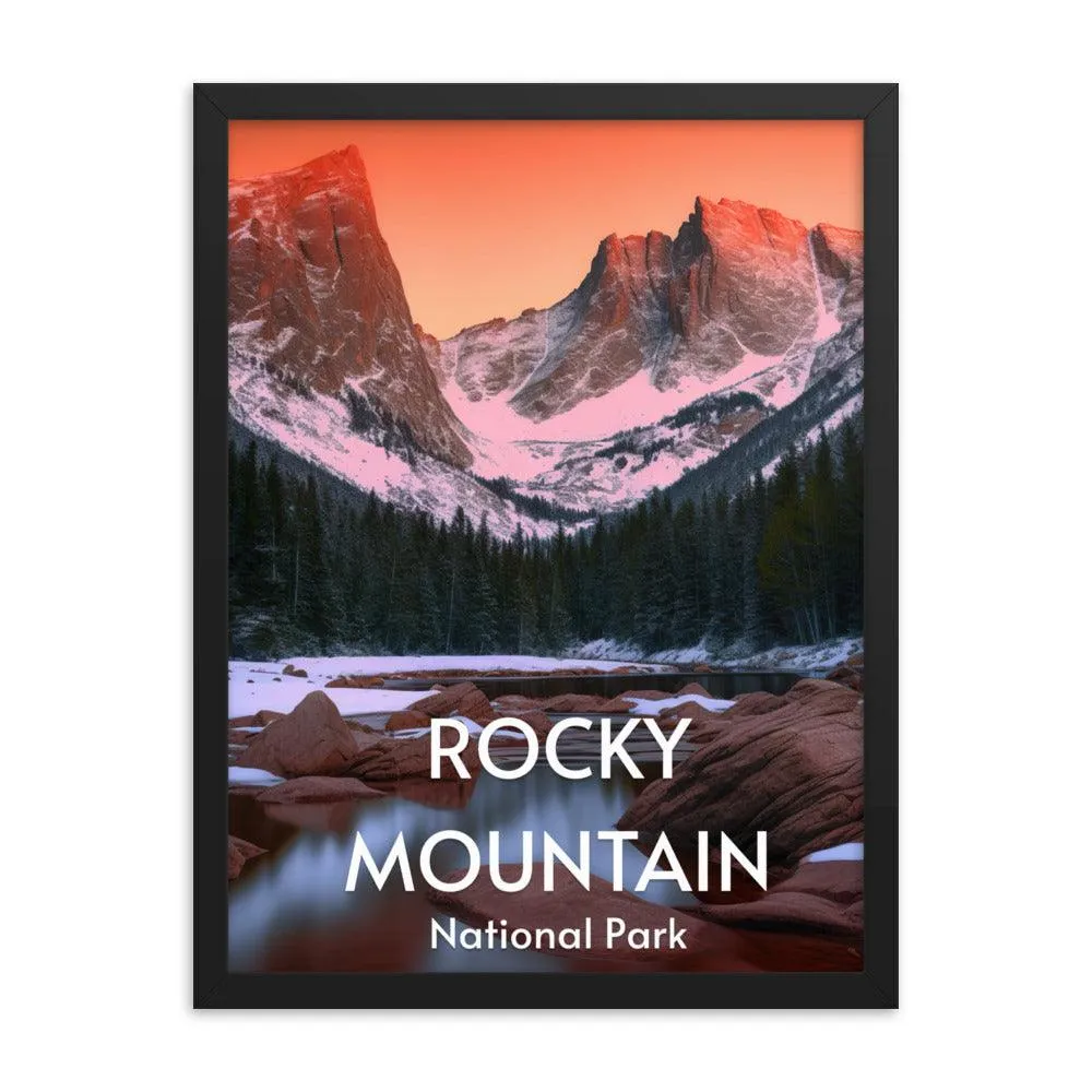 Rocky Mountain National Park Framed poster sold by Wander Trails product image thumbnail 2