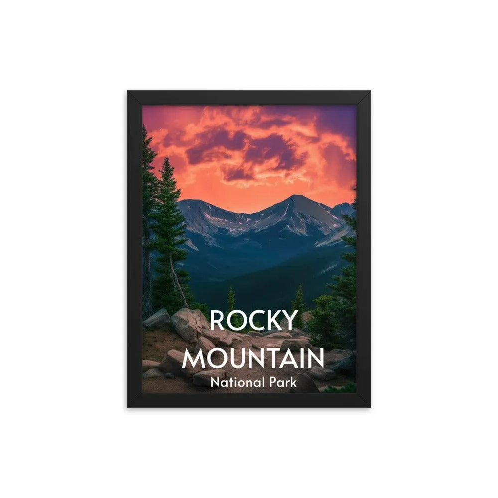 Rocky Mountain National Park Framed poster sold by Wander Trails product image thumbnail 5
