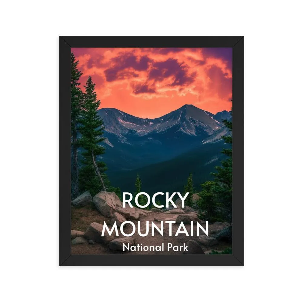 Rocky Mountain National Park Framed poster sold by Wander Trails product image thumbnail 4