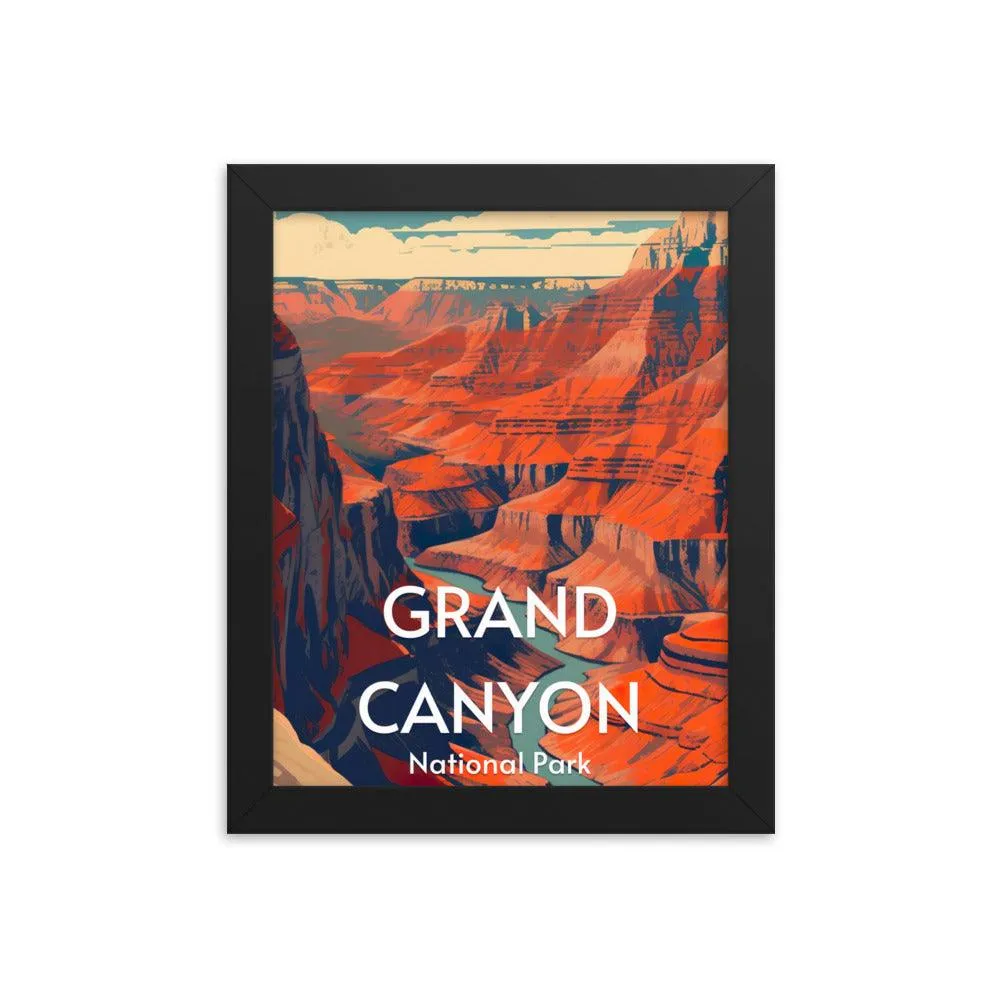 Grand Canyon National Park Framed poster sold by Wander Trails product image thumbnail 3