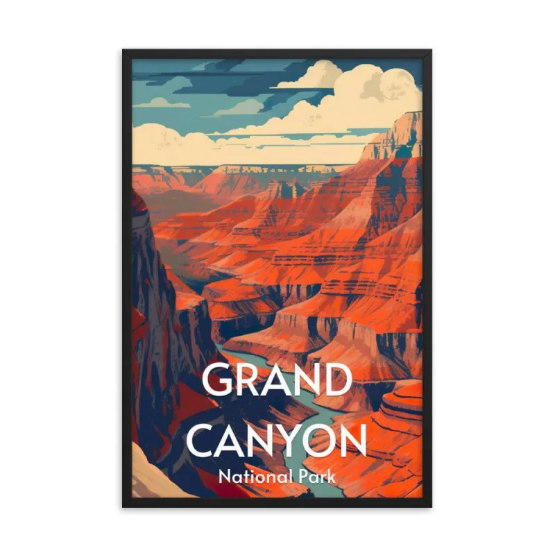 Grand Canyon National Park Framed poster sold by Wander Trails
