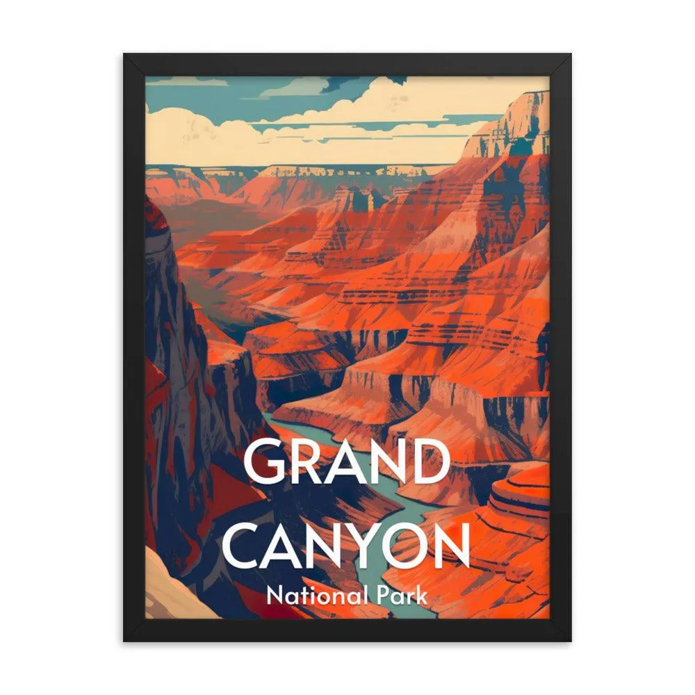 Grand Canyon National Park Framed poster sold by Wander Trails product image thumbnail 2
