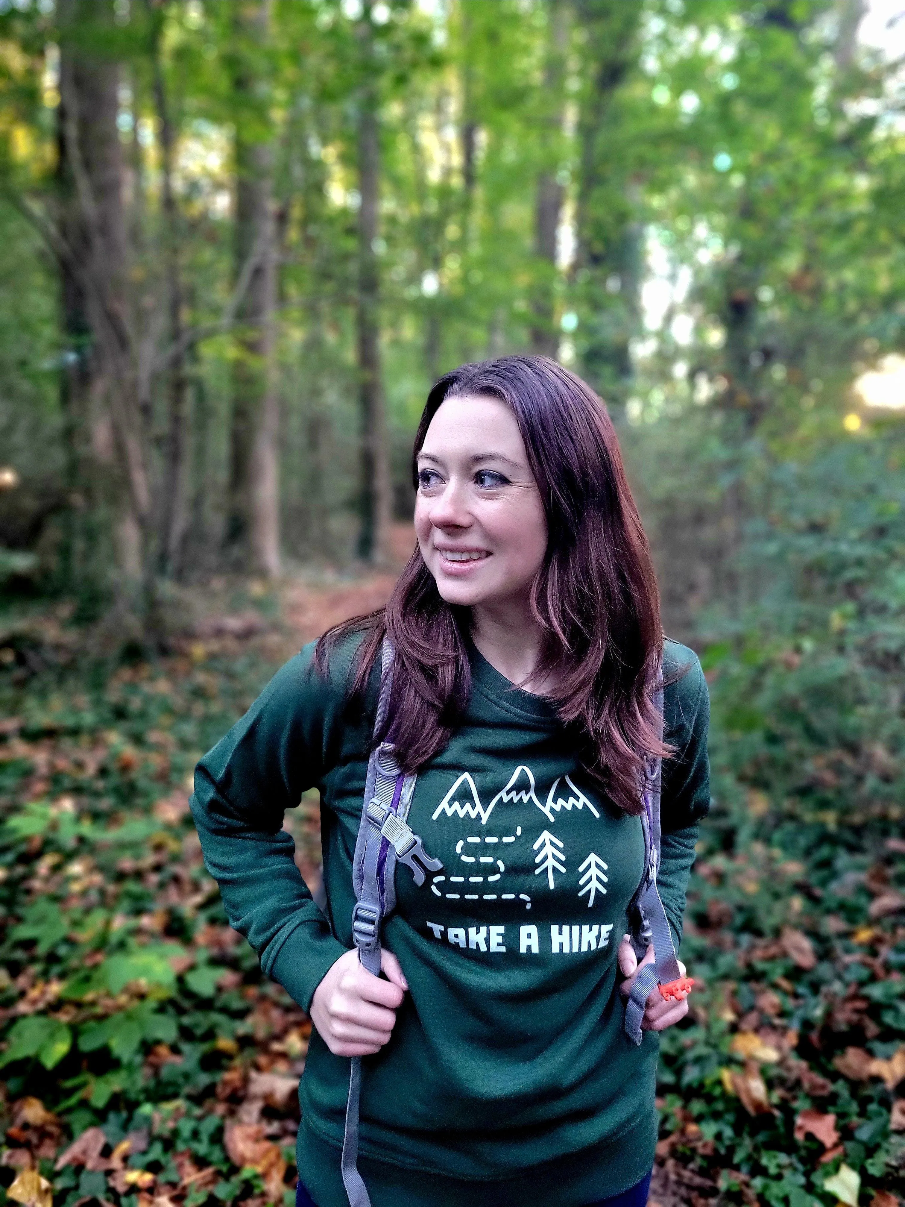 Take a Hike Unisex organic sweatshirt sold by Wander Trails product image thumbnail 2