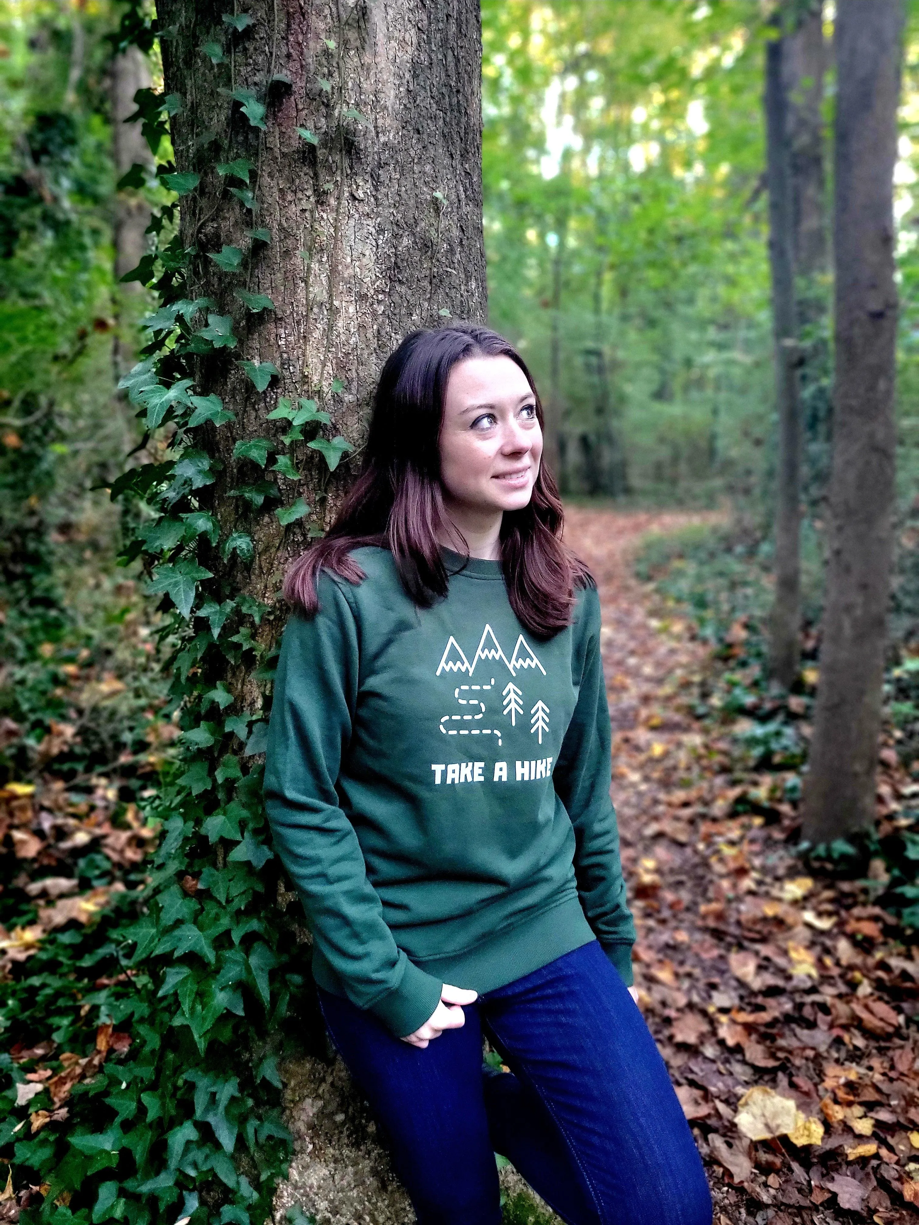Take a Hike Unisex organic sweatshirt sold by Wander Trails product image thumbnail 3