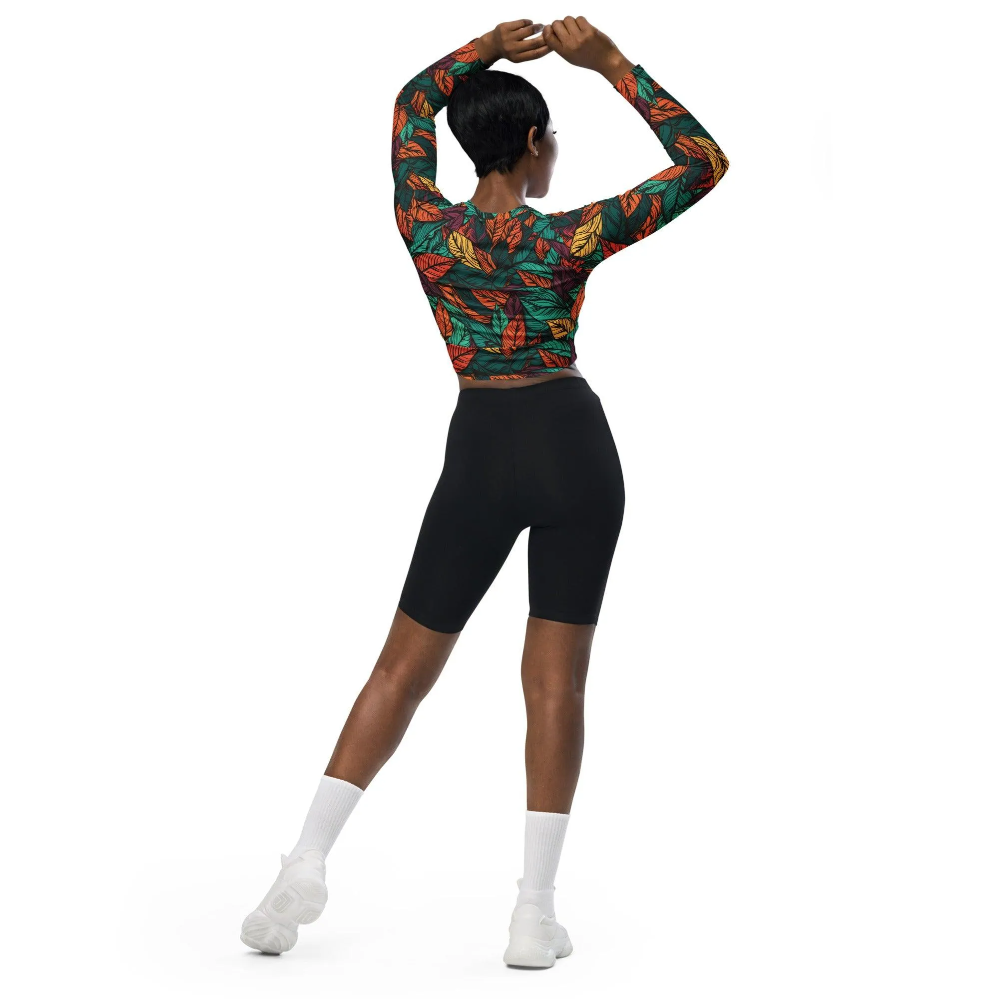 Fall Vibes Long Sleeve Crop Top sold by Wander Trails product image thumbnail 2