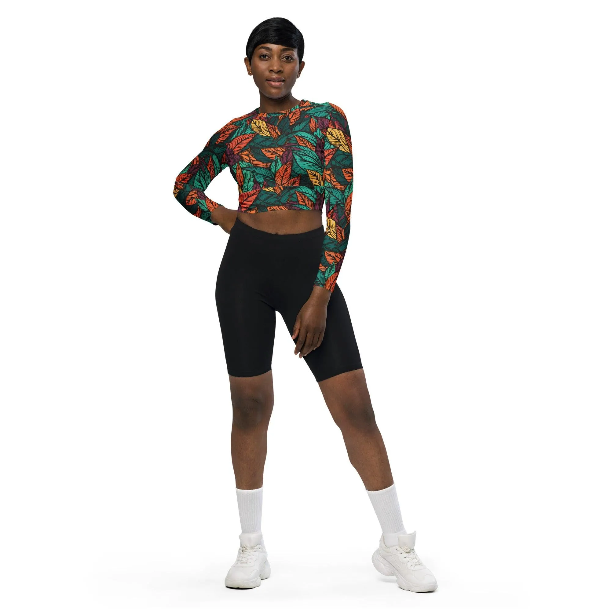 Fall Vibes Long Sleeve Crop Top sold by Wander Trails product image thumbnail 5