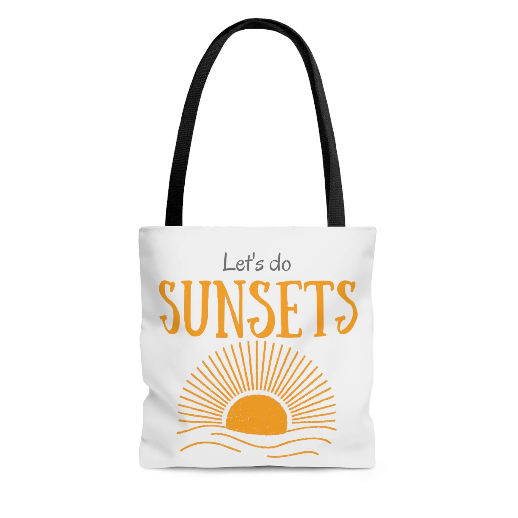Let's do Sunsets Tote Bag sold by Wander Trails
