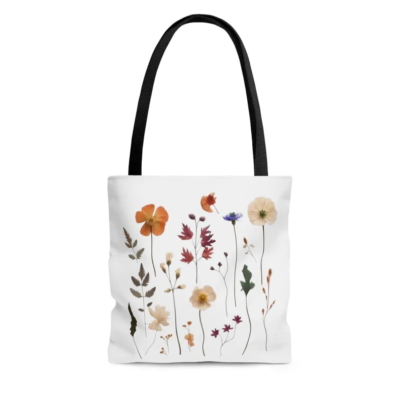 Pressed Wildflowers Tote Bag made by Wander Trails