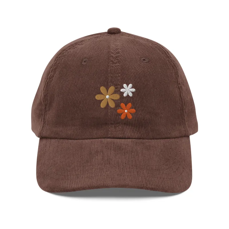 Vintage Floral Corduroy Hat sold by Wander Trails