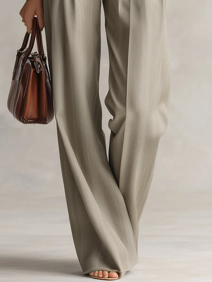 Retro Fashion Khaki Pants sold by Oyrosy product image thumbnail 4
