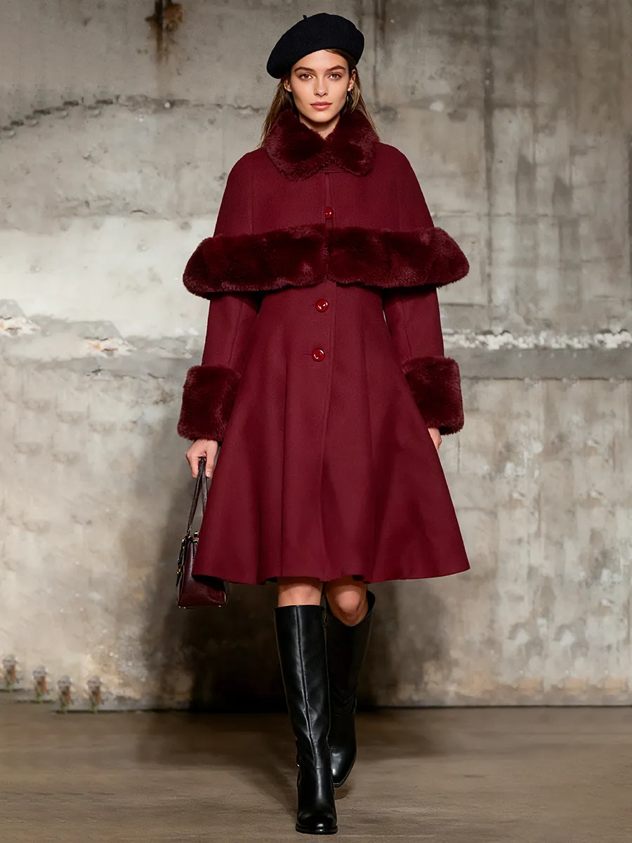 Retro Elegant Shawl Collar Mid-length Coat sold by Oyrosy product image thumbnail 2