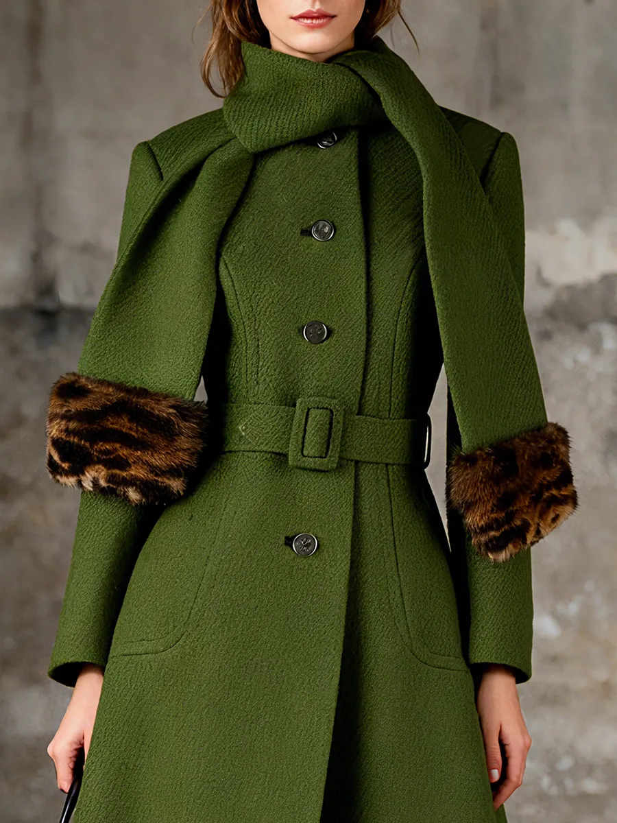 Retro Fashion Single-breasted A-line Coat sold by Oyrosy product image thumbnail 3