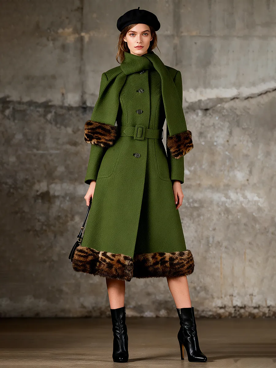 Retro Fashion Single-breasted A-line Coat sold by Oyrosy product image thumbnail 2