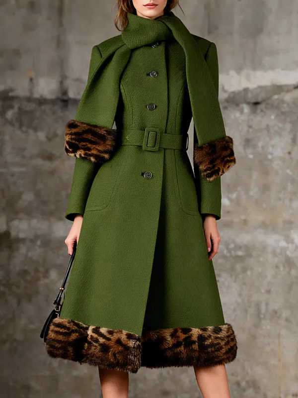 Retro Fashion Single-breasted A-line Coat sold by Oyrosy