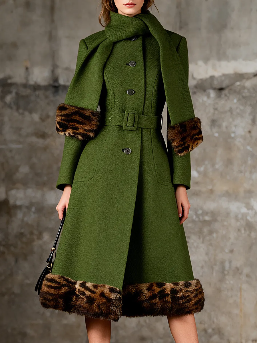 Retro Fashion Single-breasted A-line Coat sold by Oyrosy