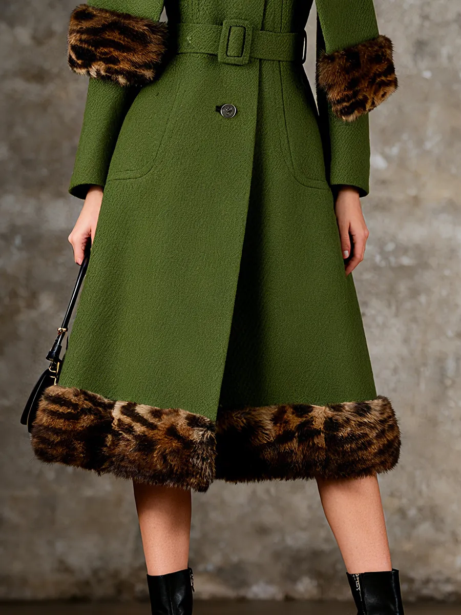 Retro Fashion Single-breasted A-line Coat sold by Oyrosy product image thumbnail 4