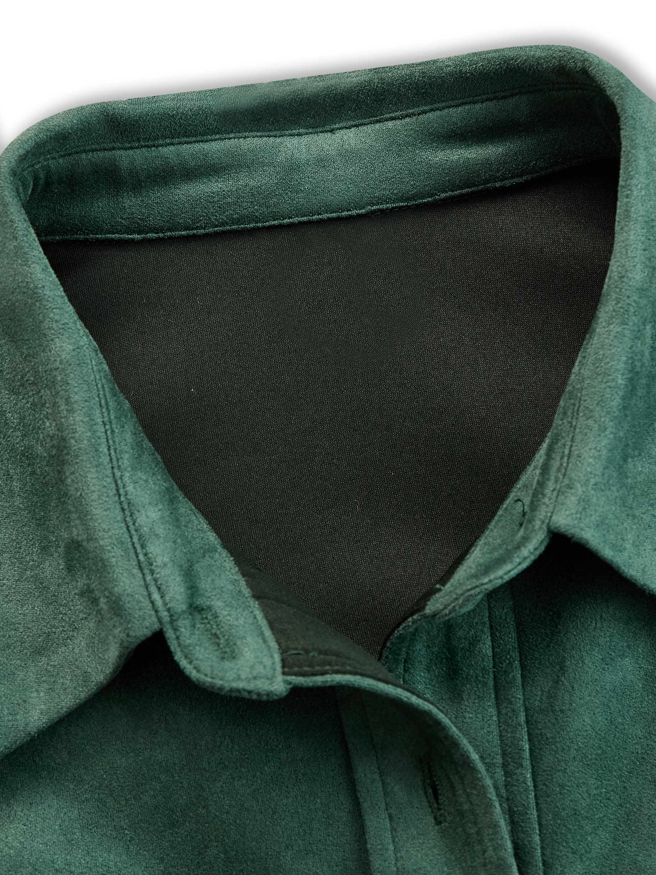 Bohemian Retro Tassel Lapel Long Sleeve Suede Shirt sold by Oyrosy product image thumbnail 5