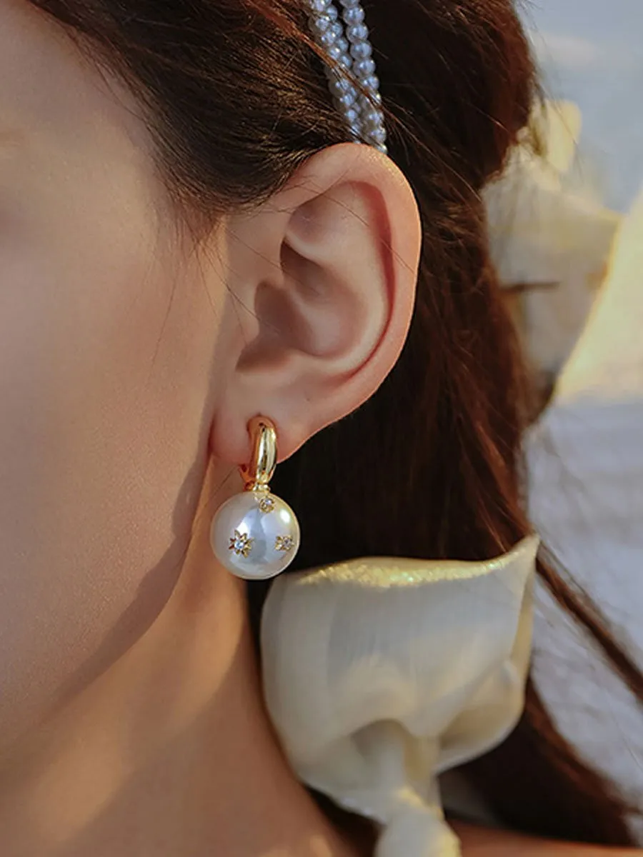 Vintage Pearl Earrings sold by Oyrosy product image thumbnail 5