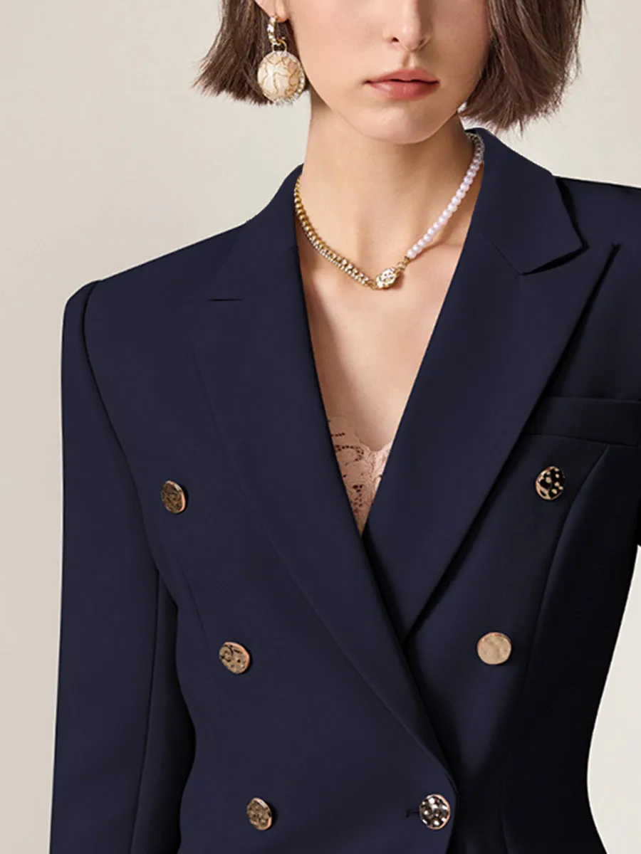 【24-hour shipping out】High-End Fashion Temperament Lapel Double-Breasted Suit sold by Oyrosy product image thumbnail 3