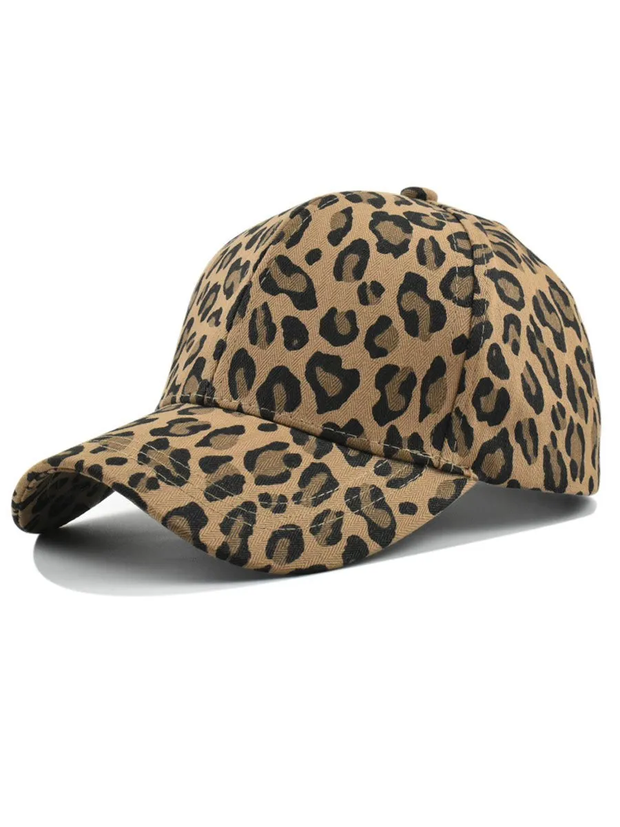 Casual Retro Leopard Print Baseball Cap sold by Oyrosy