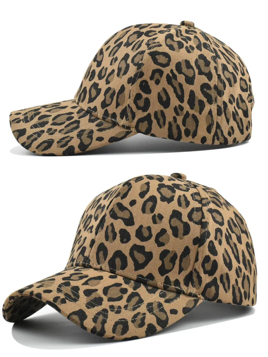 Casual Retro Leopard Print Baseball Cap sold by Oyrosy product image thumbnail 4