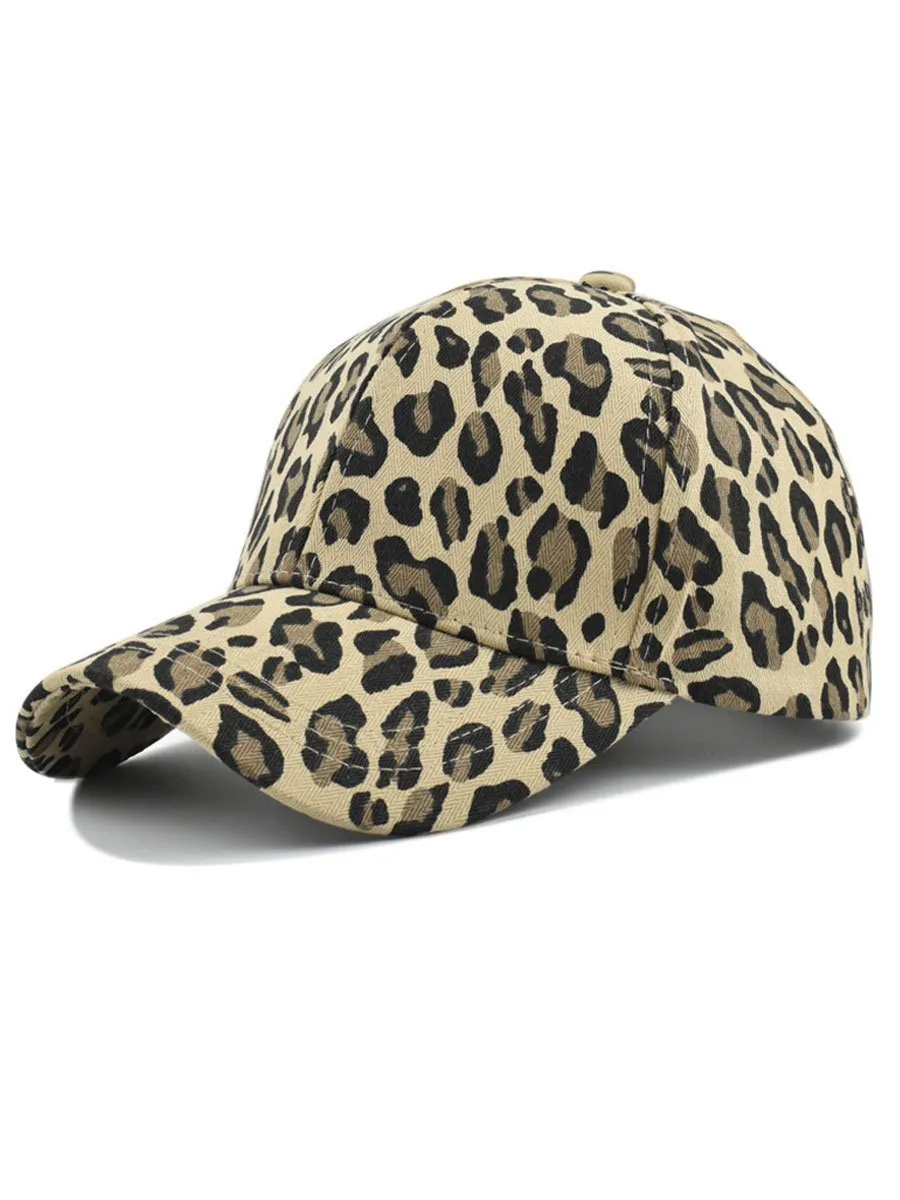 Casual Retro Leopard Print Baseball Cap sold by Oyrosy product image thumbnail 2