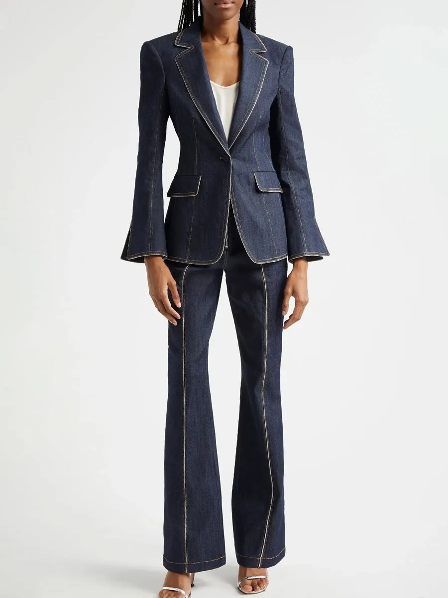 【24-hour shipping out】Vintage Zipper Flare Jeans sold by Oyrosy product image thumbnail 2