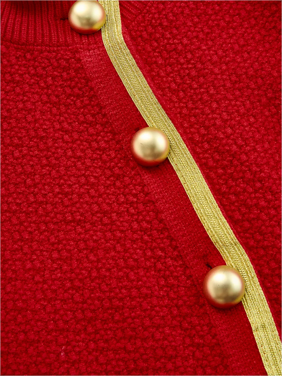 Retro Elegant Knitted Cardigan And Hip Skirt Two-piece Set sold by Oyrosy product image thumbnail 4