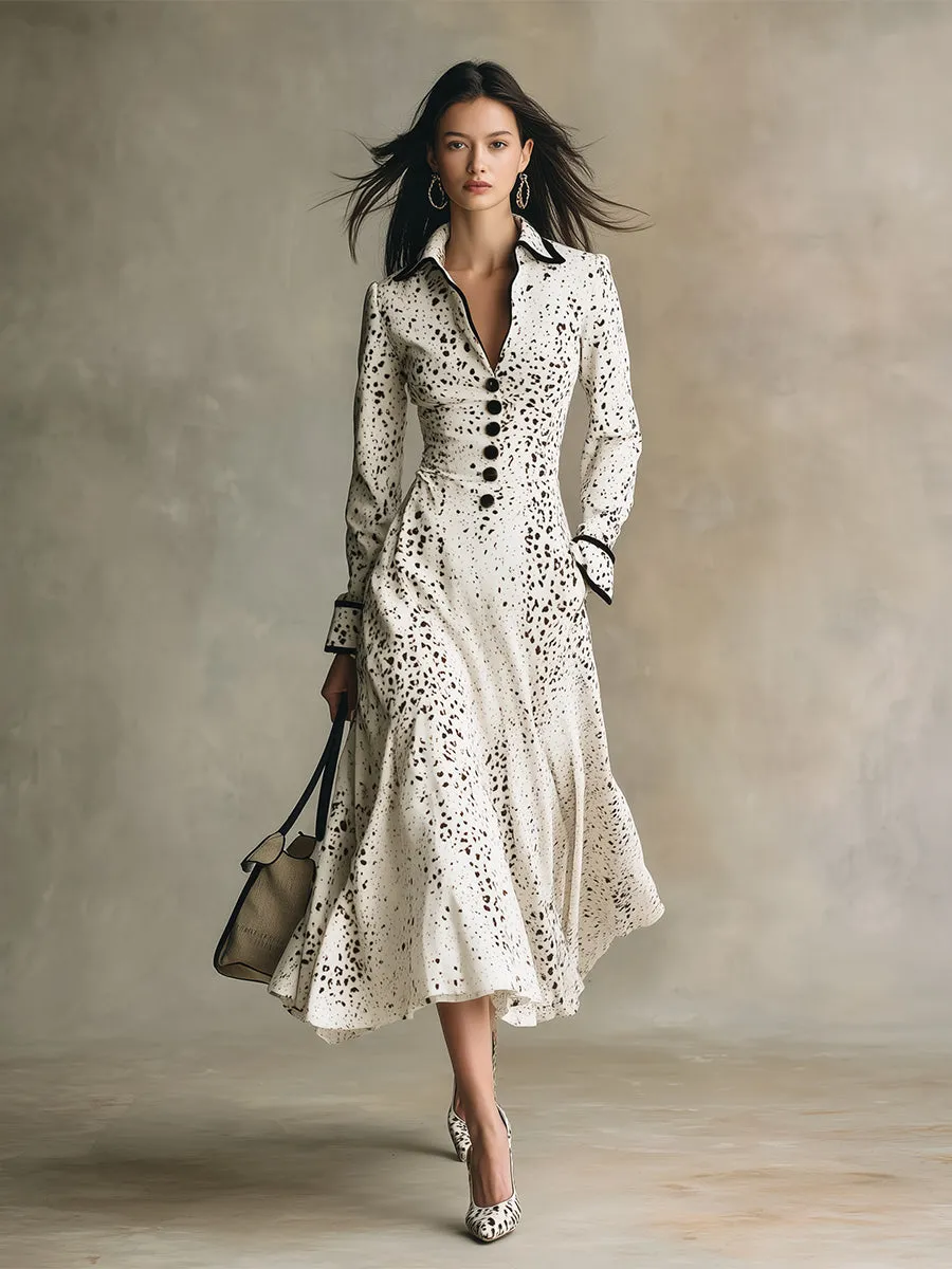 Elegant Urban Black-trimmed Printed White Velvet Maxi Dress sold by Oyrosy product image thumbnail 2