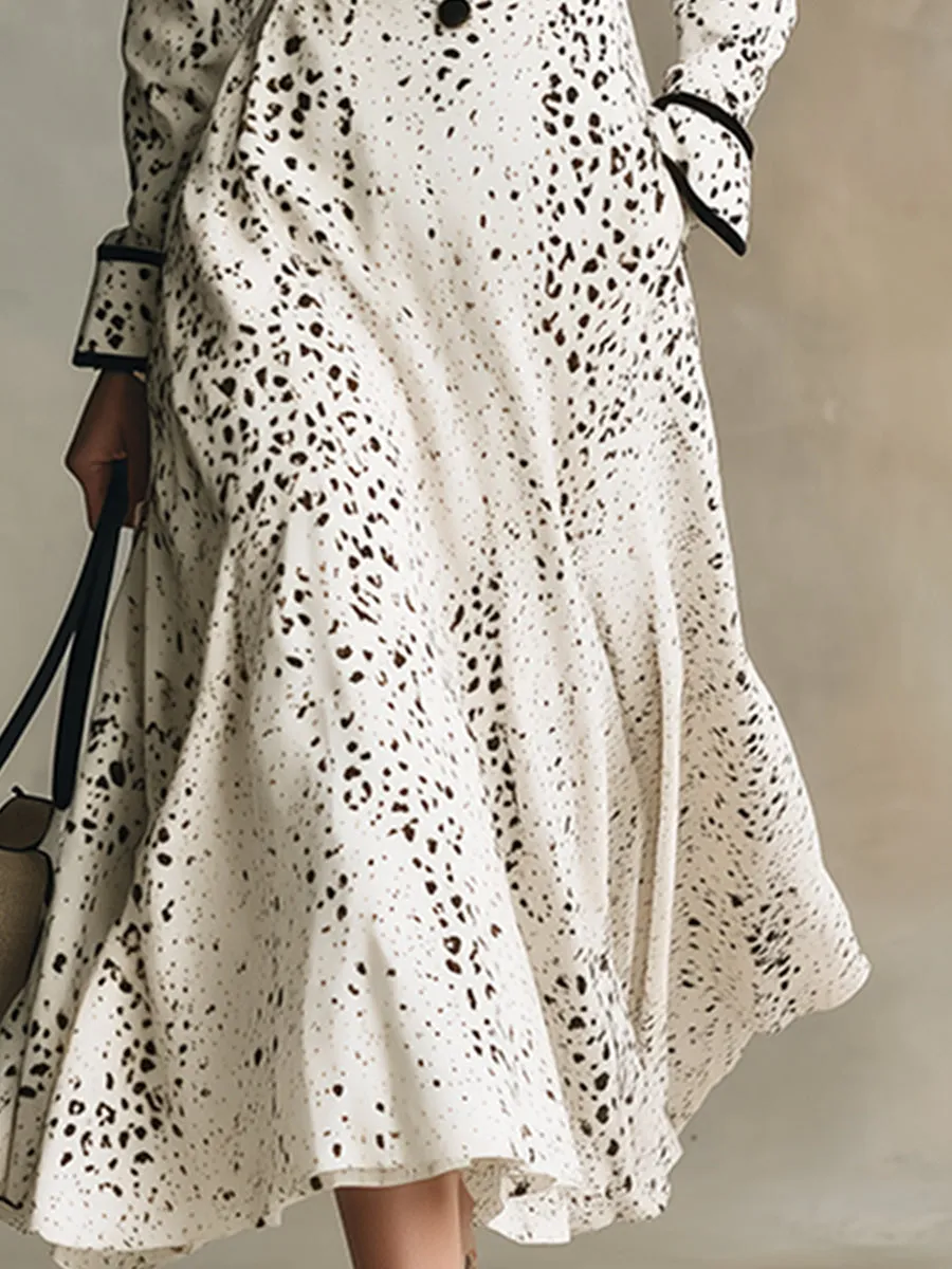 Elegant Urban Black-trimmed Printed White Velvet Maxi Dress sold by Oyrosy product image thumbnail 4