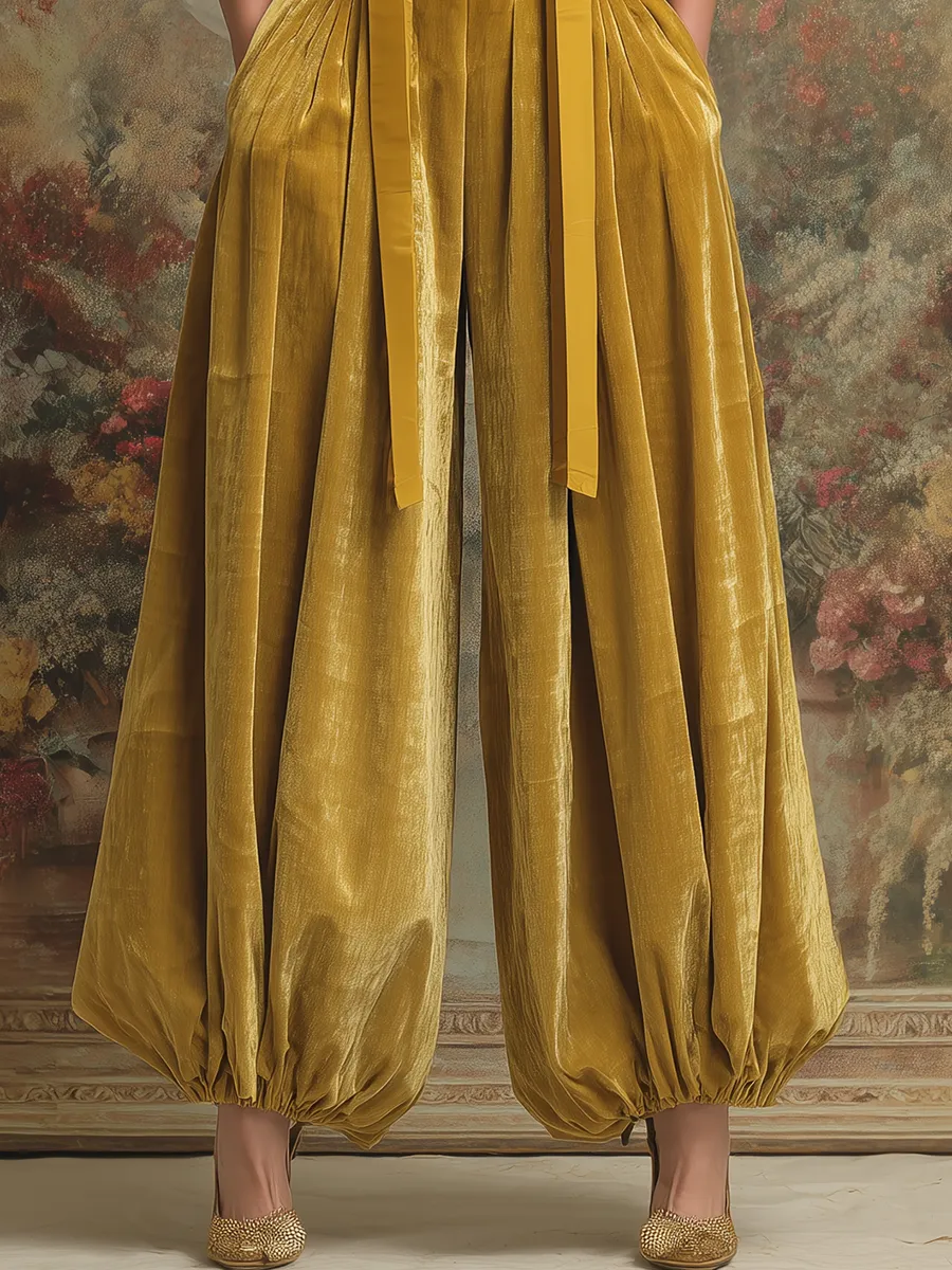 Retro-style Fashionable Elasticated Cuffs Overalls sold by Oyrosy product image thumbnail 4