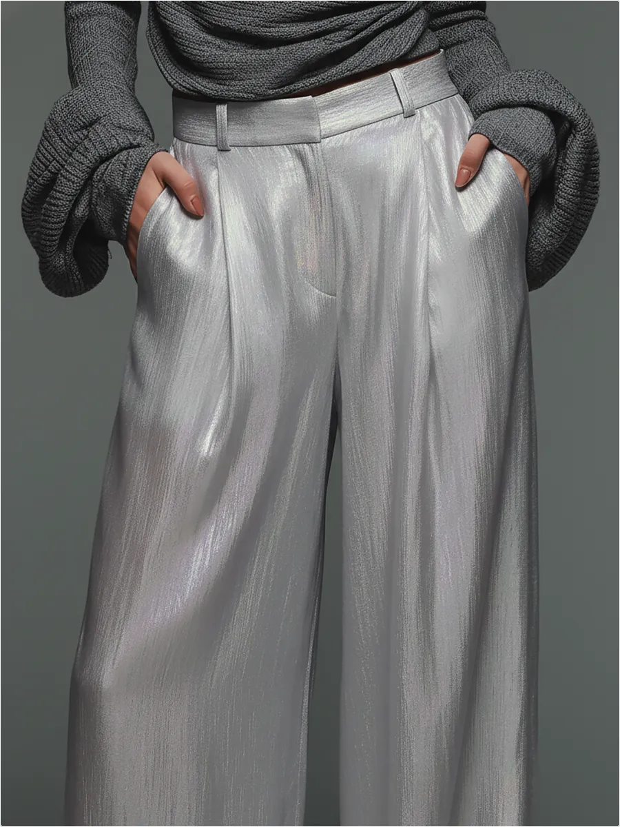 Elegant High-quality Wide-leg Pants sold by Oyrosy product image thumbnail 3