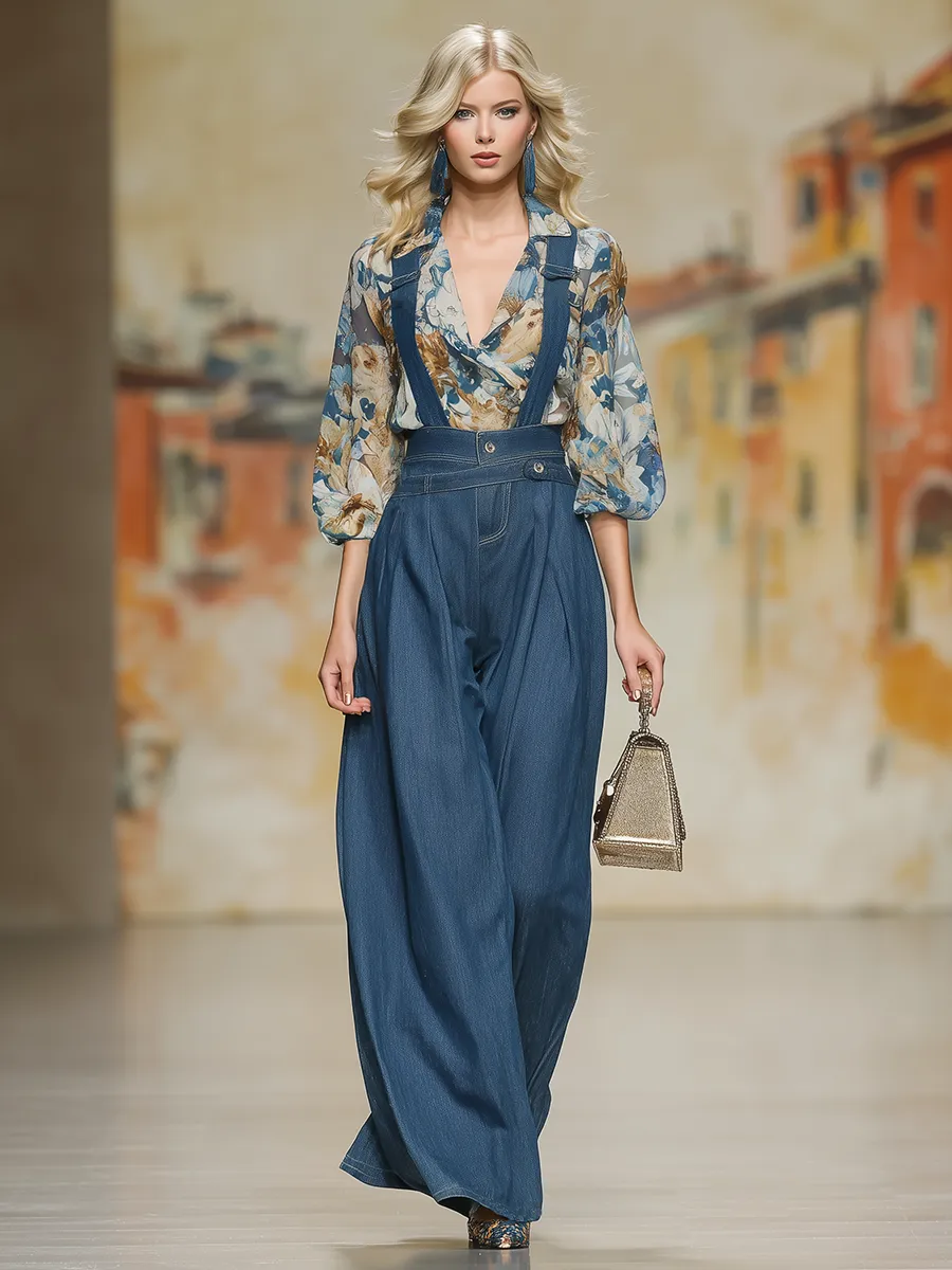 Modern And Stylish Denim Overalls sold by Oyrosy product image thumbnail 2