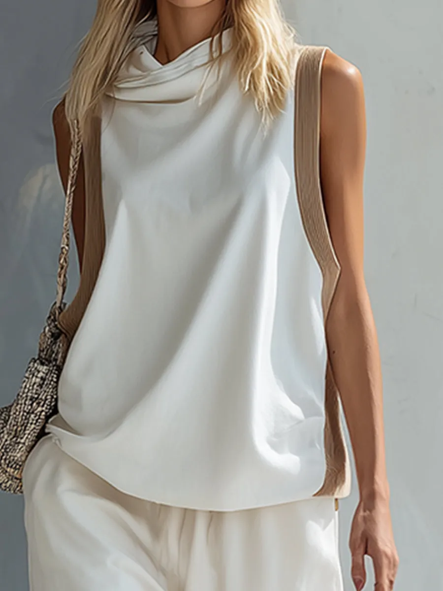 Casual Sportswear White Cotton Hooded Vest And Shorts Set sold by Oyrosy product image thumbnail 3