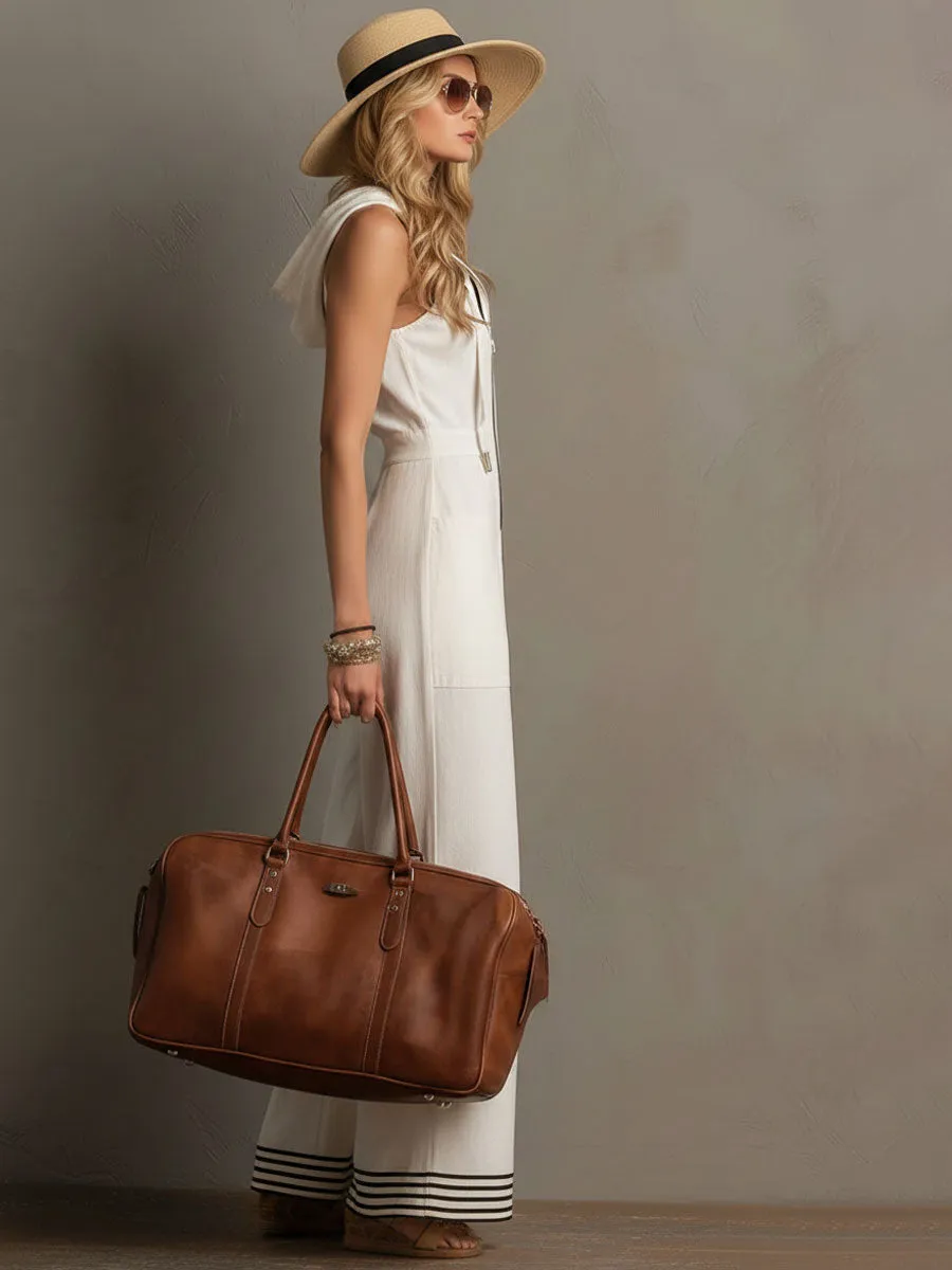 Casual Retro White Cotton Linen Sleeveless Hooded Wide-Leg Striped Jumpsuit sold by Oyrosy product image thumbnail 3