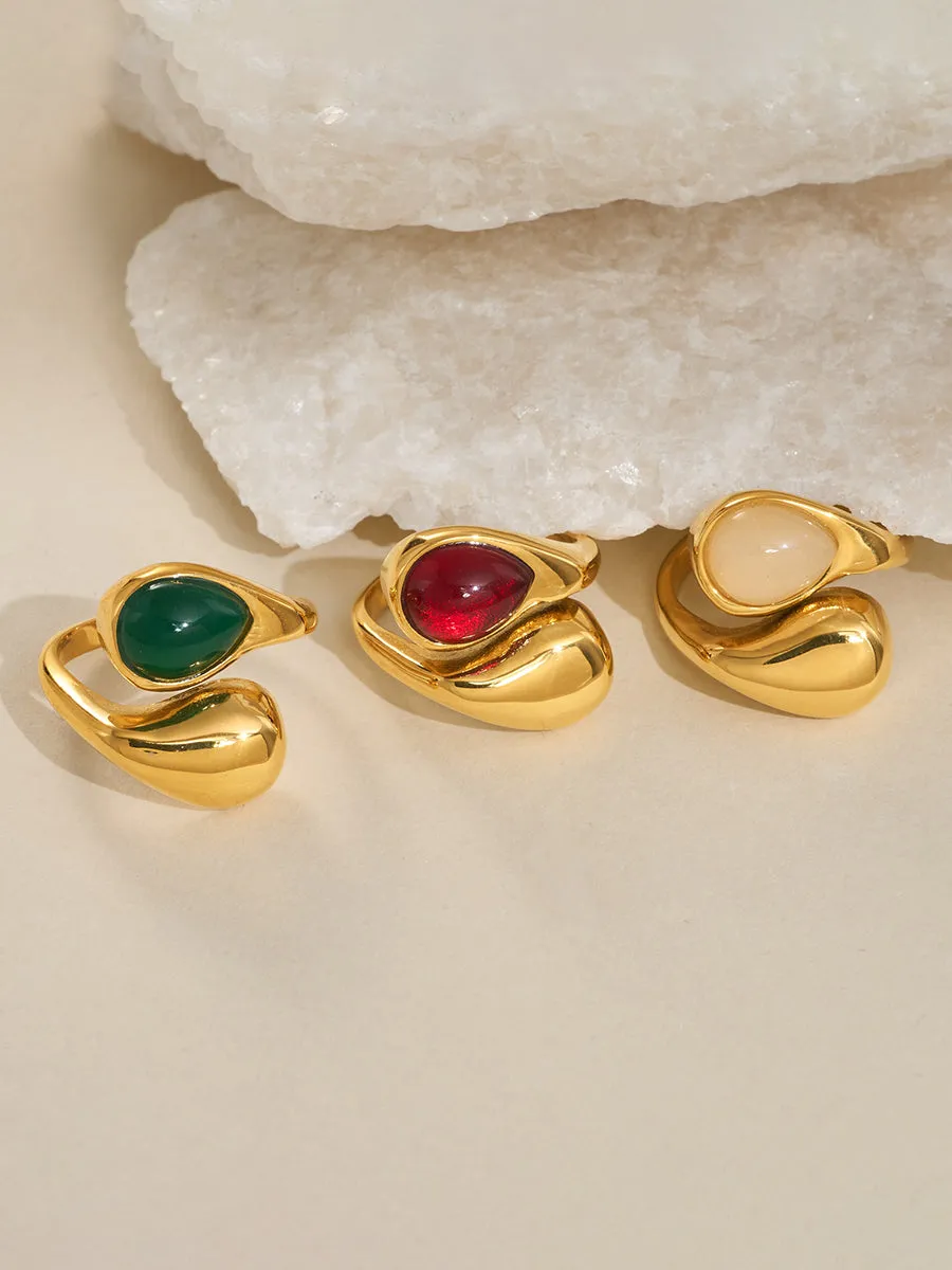 Stylish Irregular Teardrop Ring sold by Oyrosy product image thumbnail 2