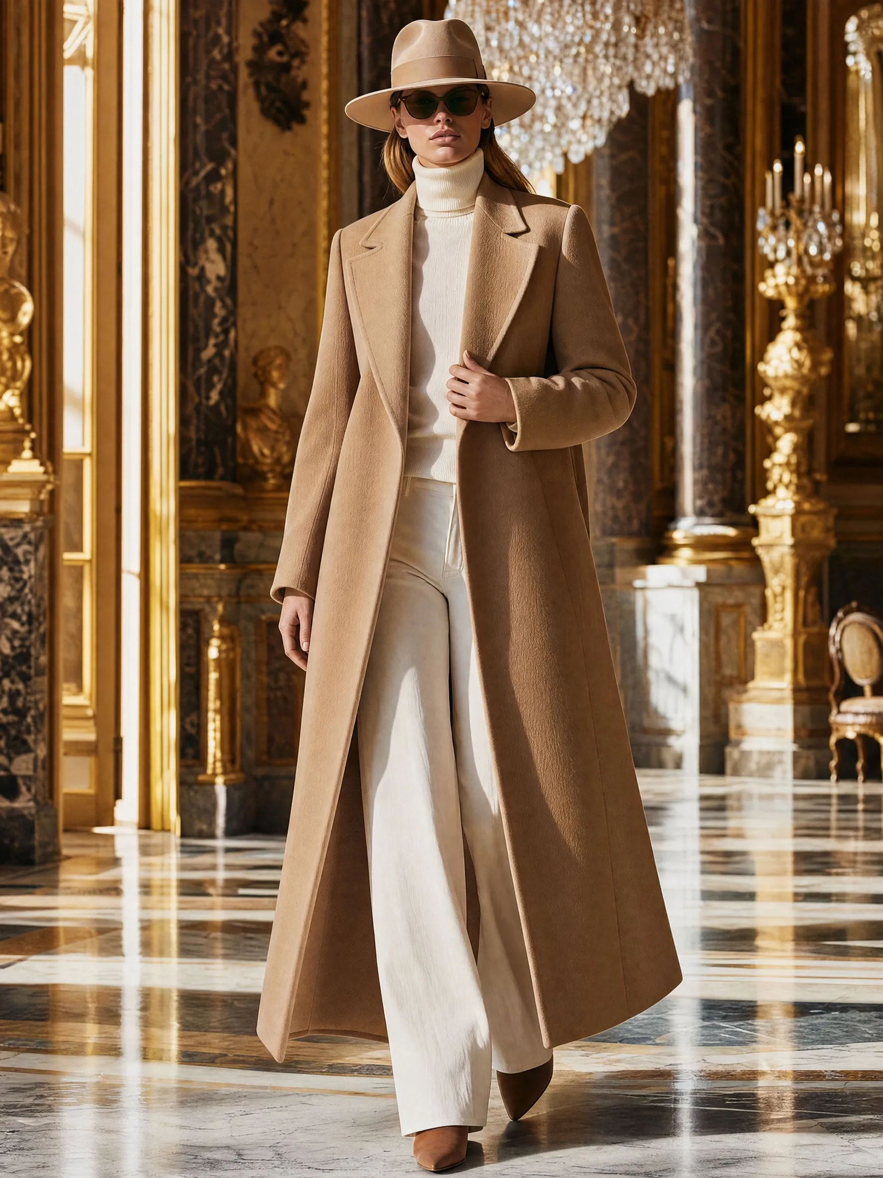 Simple And Stylish Camel-colored Lapel Coat sold by Oyrosy product image thumbnail 5