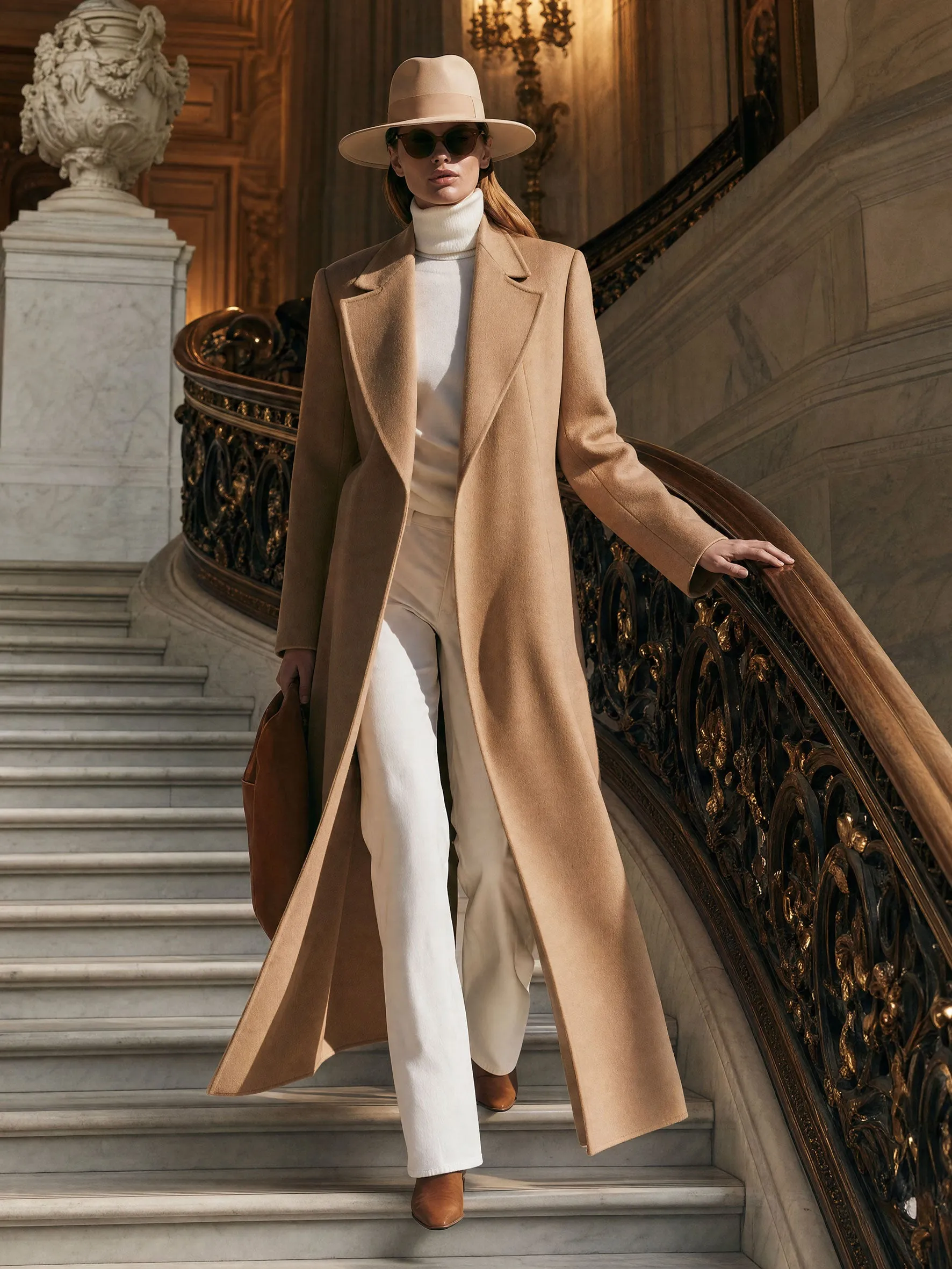 Simple And Stylish Camel-colored Lapel Coat sold by Oyrosy product image thumbnail 4