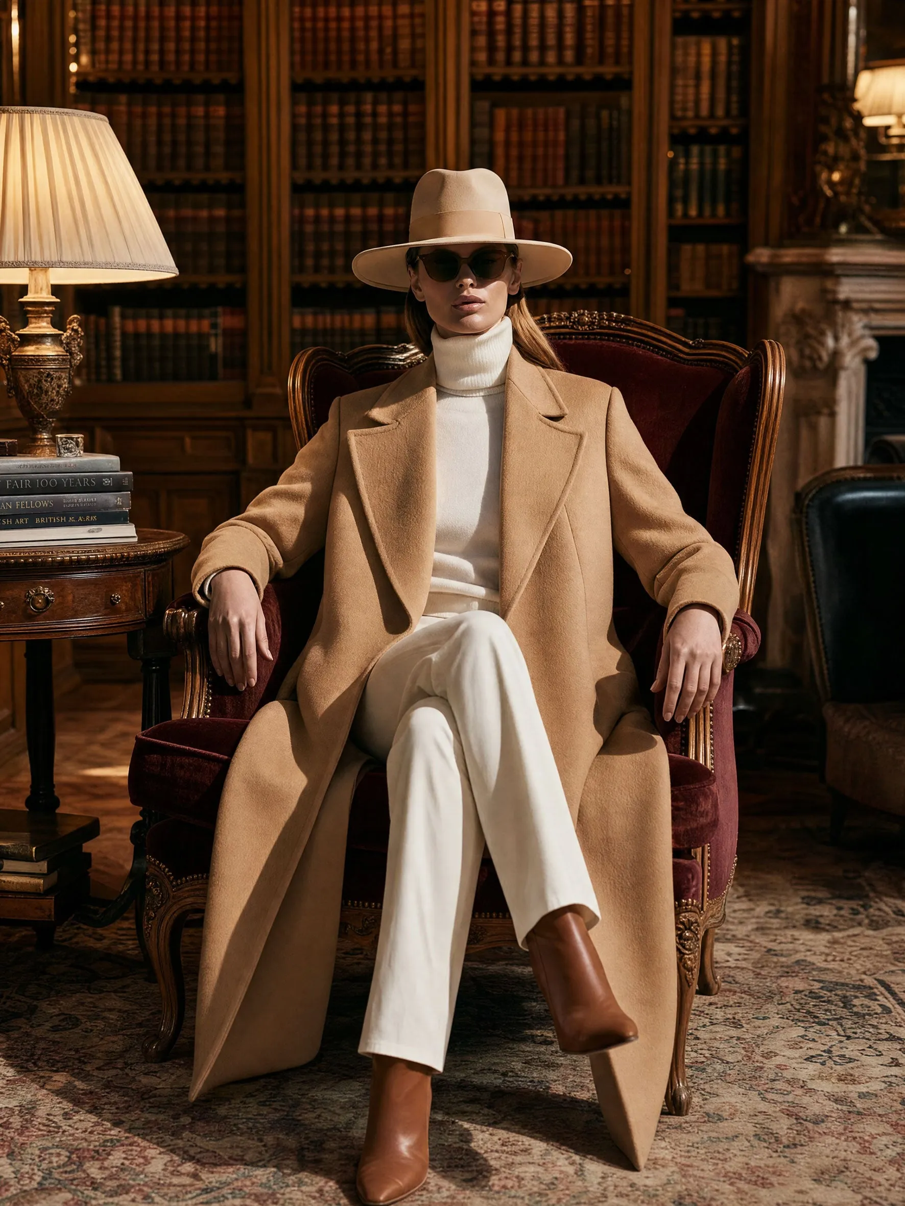 Simple And Stylish Camel-colored Lapel Coat sold by Oyrosy product image thumbnail 3