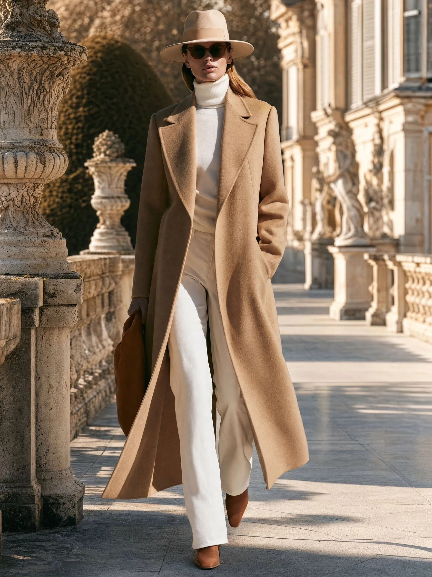 Simple And Stylish Camel-colored Lapel Coat sold by Oyrosy product image thumbnail 2