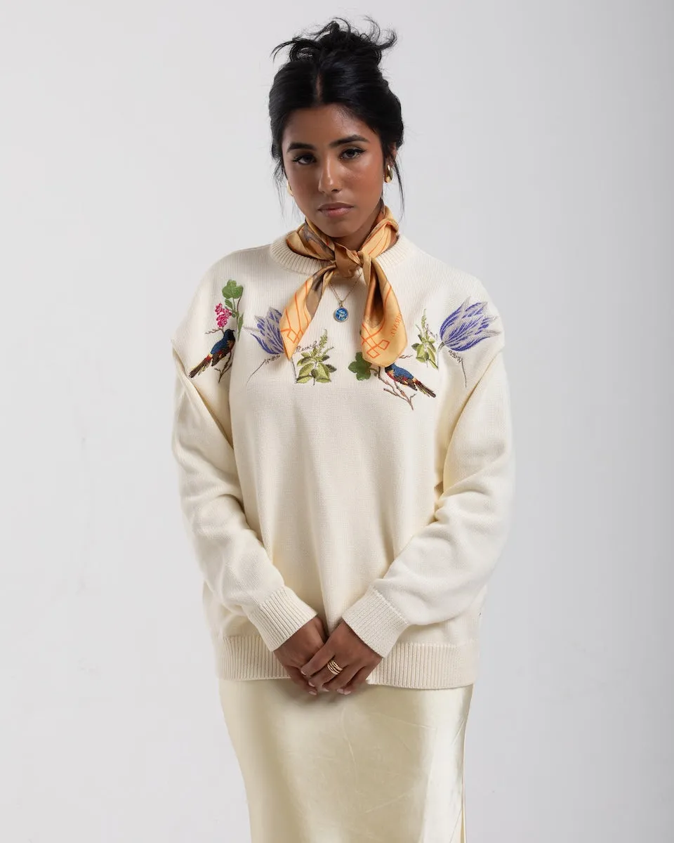 Getty x Pirate Witte Marvelje Knitted Embroidery Crewneck (Cannoli Cream) sold by Pirateworldwide product image thumbnail 4