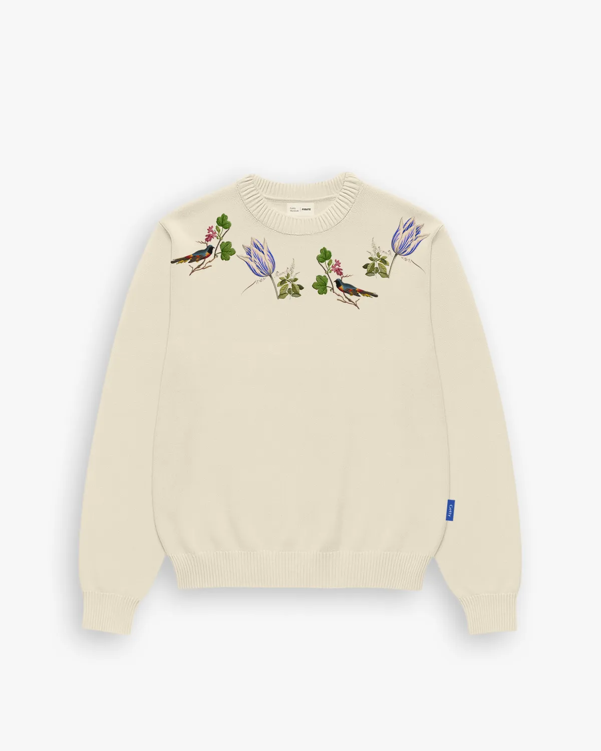 Getty x Pirate Witte Marvelje Knitted Embroidery Crewneck (Cannoli Cream) sold by Pirateworldwide