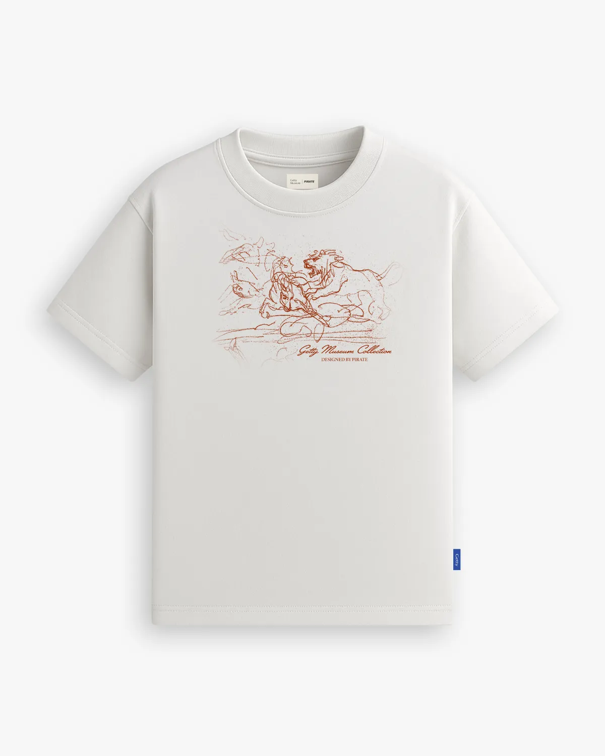 Getty x Pirate Lion Hunt Tee (Off White) sold by Pirateworldwide